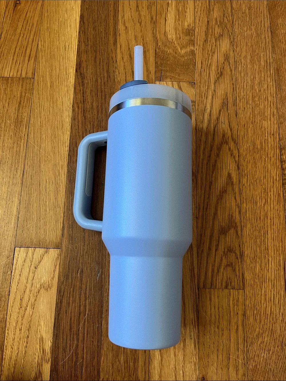 Stanley Light Blue Insulated Travel Tumbler with Handle - Picture 3 of 4